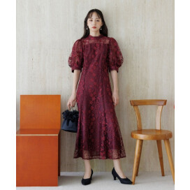 3Dフラワーバックシャンドレス