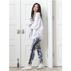 【新作】ポイントデザインと機能性が光るリボンシャツ♡