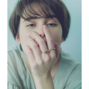 バイカラー　ダブルリングカフ