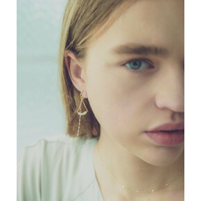 バイカラー　イヤリング