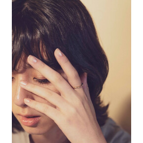 柔らかなフォルムのリング