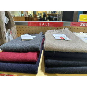 洗えるカシミヤストール30%off！