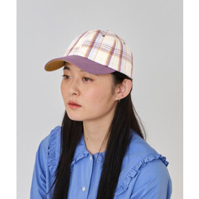 洗濯もできるチェックの帽子💜