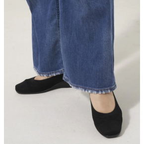 メッシュニットバレエシューズ