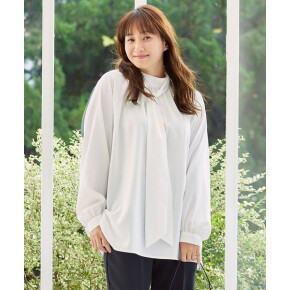 【藤本美貴さん×formforma】単品ボウタイ付きブラウス