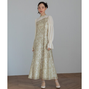 formformaオリジナル] バックオープン＆アシンメトリーレースドレス