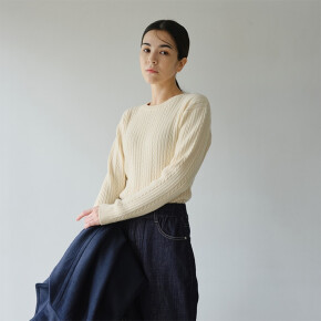 ミニケーブル編みニット🧵