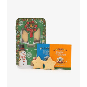 クリスマスムードたっぷりのクッキーと紅茶のセット☕