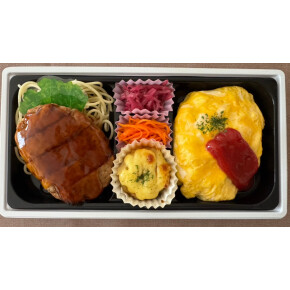 照り焼きハンバーグ＆オムライス