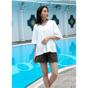 お腹や二の腕も気にならない♥体型カバーが叶う！お洋服っぽい水着♡