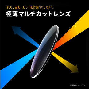 肌も、目も、もう”無防備”にしない。「極薄マルチカットレンズ」