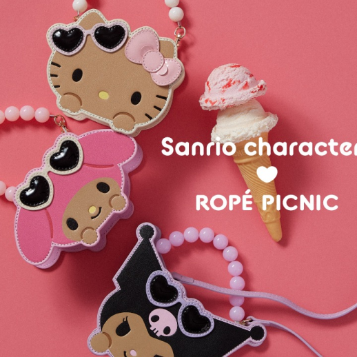 サンリオキャラクターズ×ROPÉ PICNIC コラボレーションアイテムが登場！
