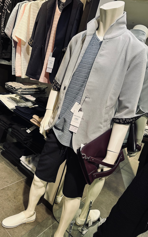 ハニカム七分袖夏ジャケット