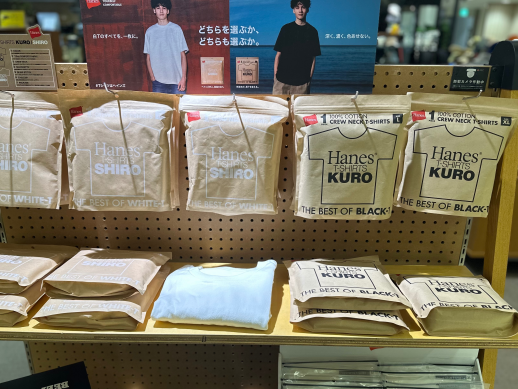 Hanes【KURO】【SHIRO】入荷！