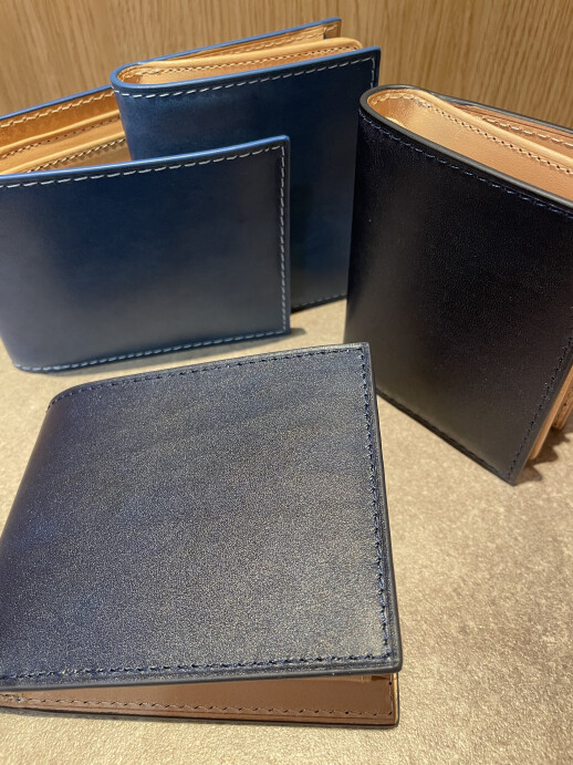 【BAGGY PORT】本藍染革財布