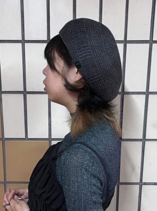 チェック柄ベレー帽🎶