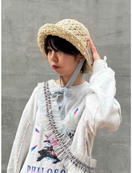 シェル編みサンハット🌼