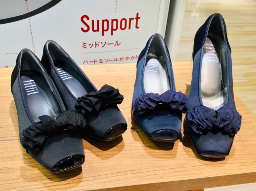 新作撥水フリル2WAYバレエ