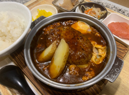 人気のハンバーグ❗️