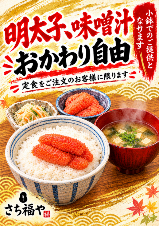 明太子食べ放題