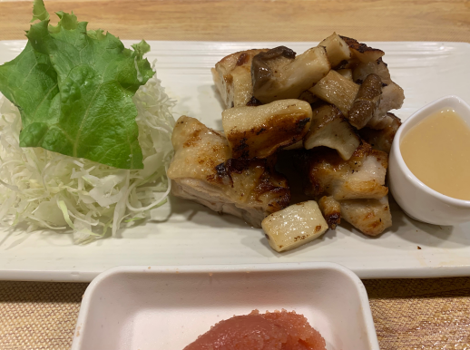 鶏とエリンギの炙り焼き🎶