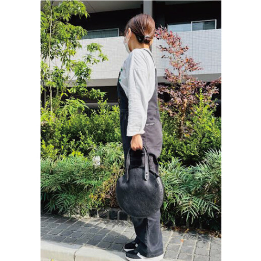 シュリンクレザーでつくるサークルバッグ