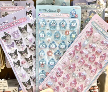 ボンボンドロップシール！サンリオ柄
