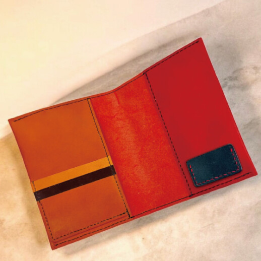 オイルレザーでつくるお薬手帳カバー