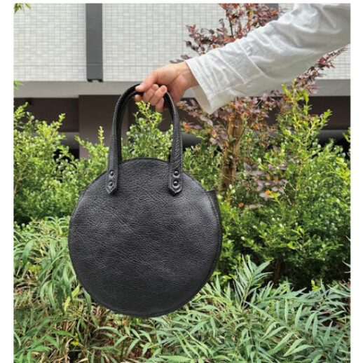 シュリンクレザーでつくるサークルバッグ