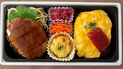 照り焼きハンバーグ＆オムライス