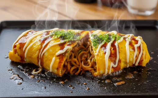 期間限定催事【香美亭】オムそば