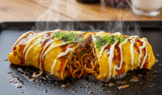 期間限定催事【香美亭】オムそば