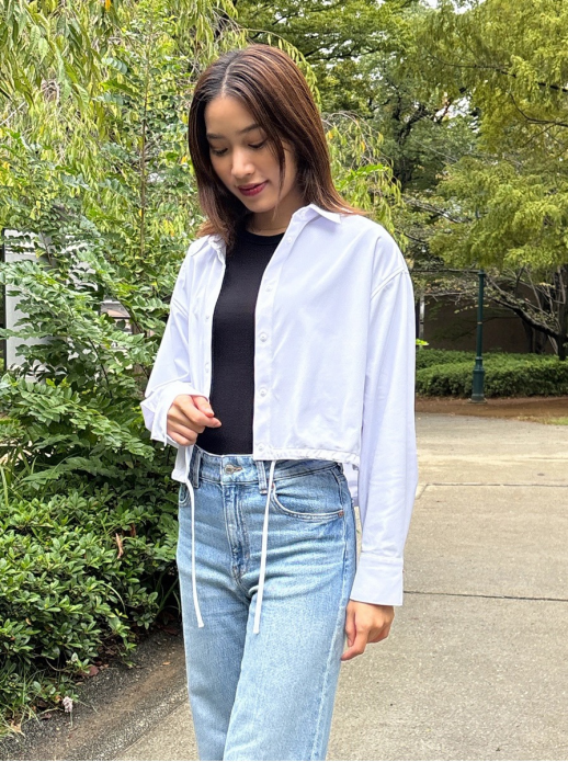 【新作】ポイントデザインと機能性が光るリボンシャツ♡