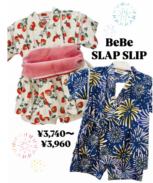 ♡BeBe/SLAP SLIP水着,甚平入荷しました♡