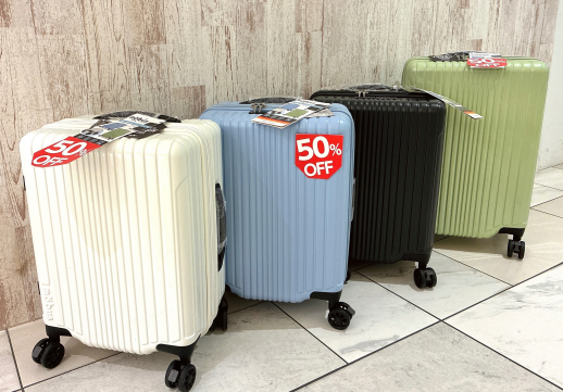 50%off！ダイヤルロック、ストッパー、拡張機能付き❤︎キャリーケース,スーツケース［37L］¥12,100税込［51L］¥13,200税込