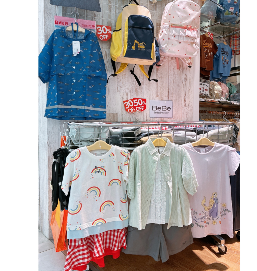 子ども服BeBe,プチポワベール,べべ,スラップスラップ30〜50%off!