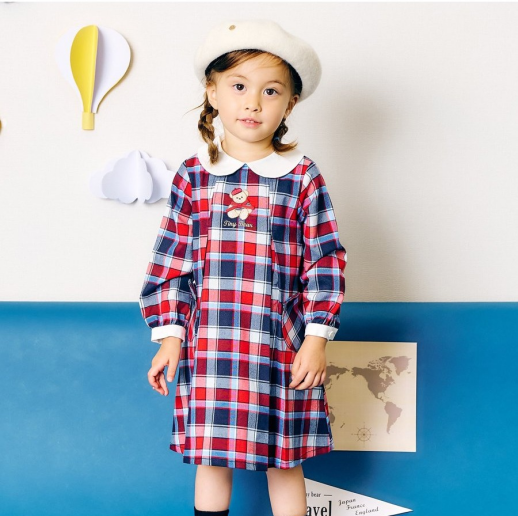 ☆tiny bear ストライプ&チェックワンピース☆