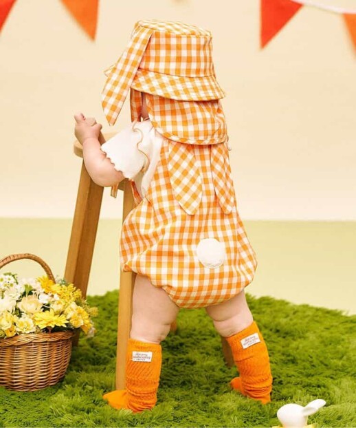 ☆ベビー little bunny うさ耳サロペット&インナーセット ☆