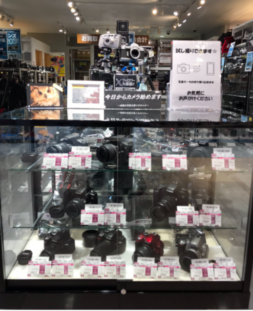 今日からカメラを始めたい!!!!!!!!そんなお客様の為のコーナー設置!!!!!!!!!